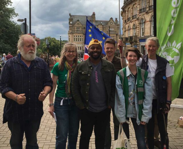 Selby Green Party members meeting Magid Magid during a trip to Harrogate